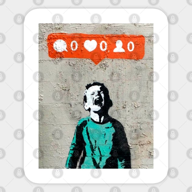 Banksy Sticker by PopGraphics